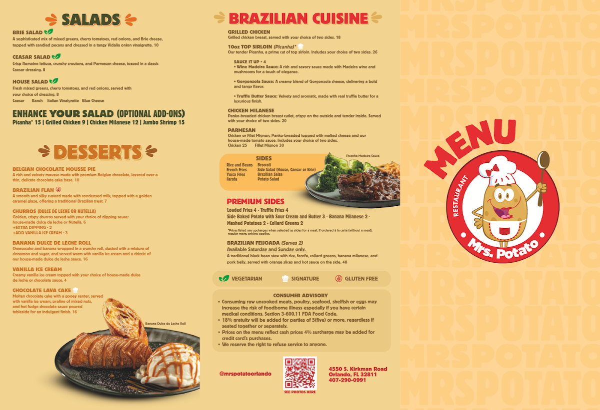 Mrs. Potato Restaurant Menu - Image 2