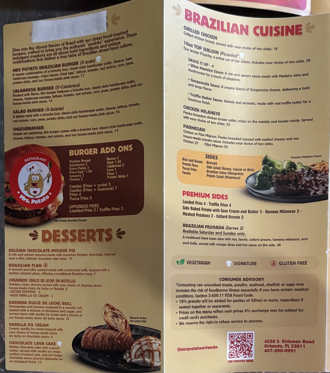 Mrs. Potato Restaurant Menu - Image 4